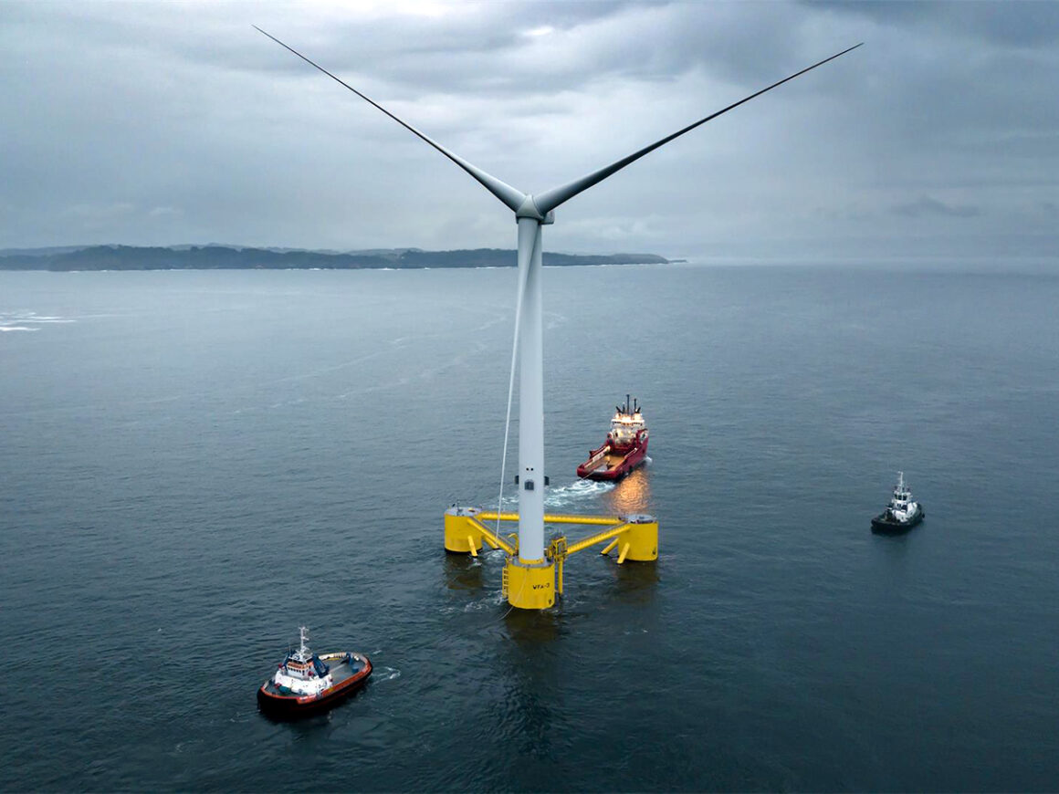 Proyecto de eólica marina flotante de IberBlue Wind. FOTO: IberBlue Wind