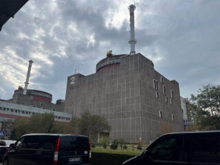 Visita de una misión del OIEA a la central nuclear de Zaporiyia. FOTO: OIEA
