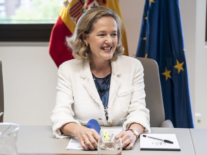 La vicepresidenta primera y ministra de Asuntos Económicos y Transformación Digital, Nadia Calviño. FOTO: A. Pérez Meca - Europa Press