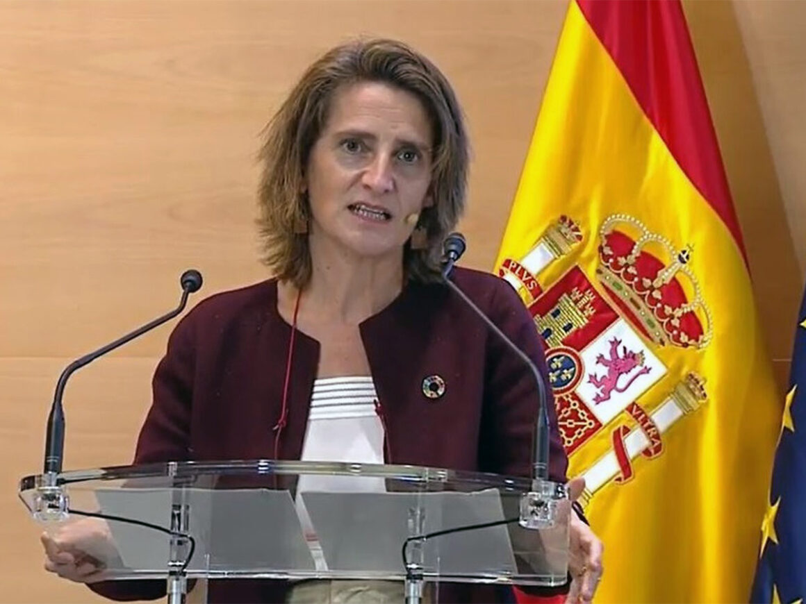 La vicepresidenta cuarta del Gobierno y ministra para la Transición Ecológica y el Reto Demográfico del Gobierno de España, Teresa Ribera. FOTO: Gobierno