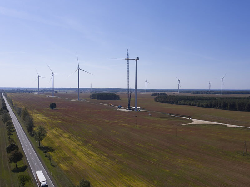 Parque eólico de Uriel Renovables en Polonia. FOTO: Uriel Renovables