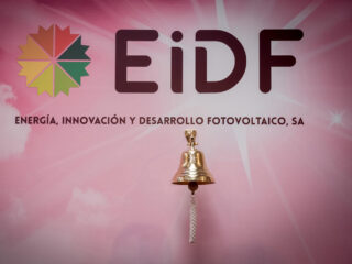Logo de EiDF Solar en la Bolsa. FOTO: EiDF Solar