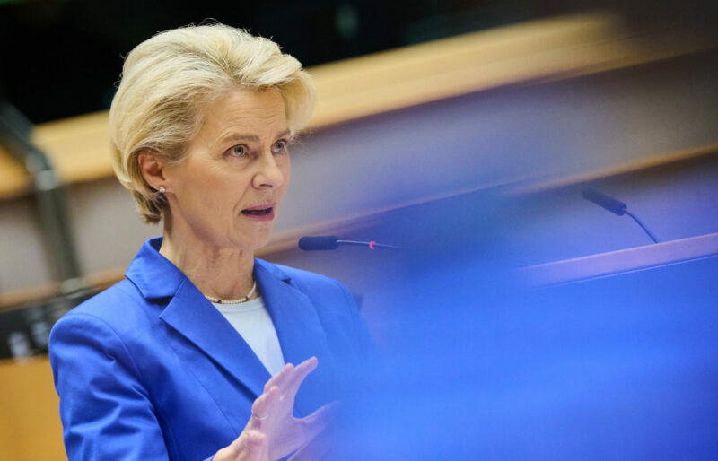 Ursula von der Leyen, presidenta de la CE. FOTO: Dati Bendo