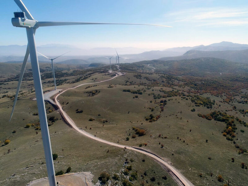 Parque eólico Askio III de Iberdrola en Grecia. FOTO: Iberdrola
