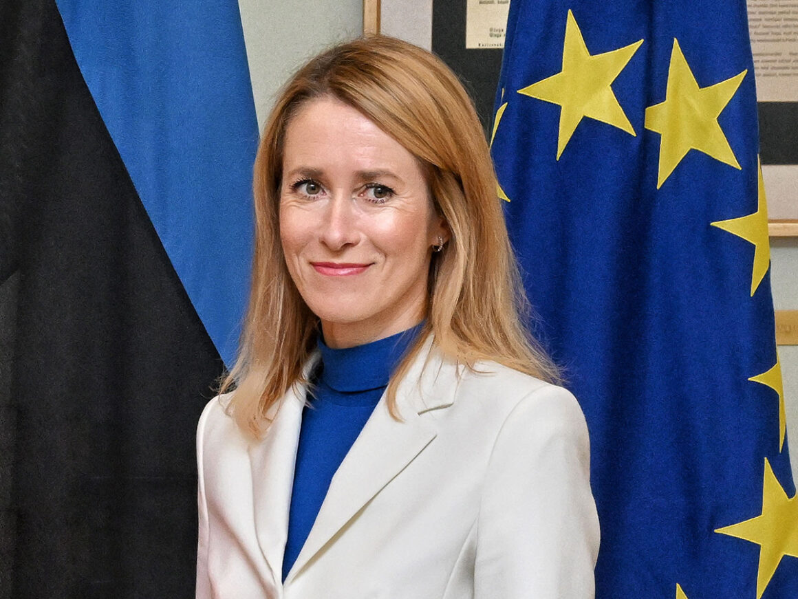 La primera ministra de Estonia, Kaja Kallas. FOTO: Dati Bendo
