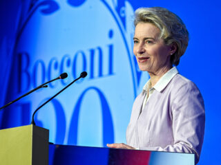 La presidenta de la Comisión Europea, Ursula von der Leyen. FOTO: Dati Bendo