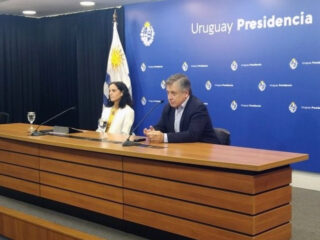 Rueda de prensa del Gobierno de Uruguay. FOTO: Gobierno de Uruguay