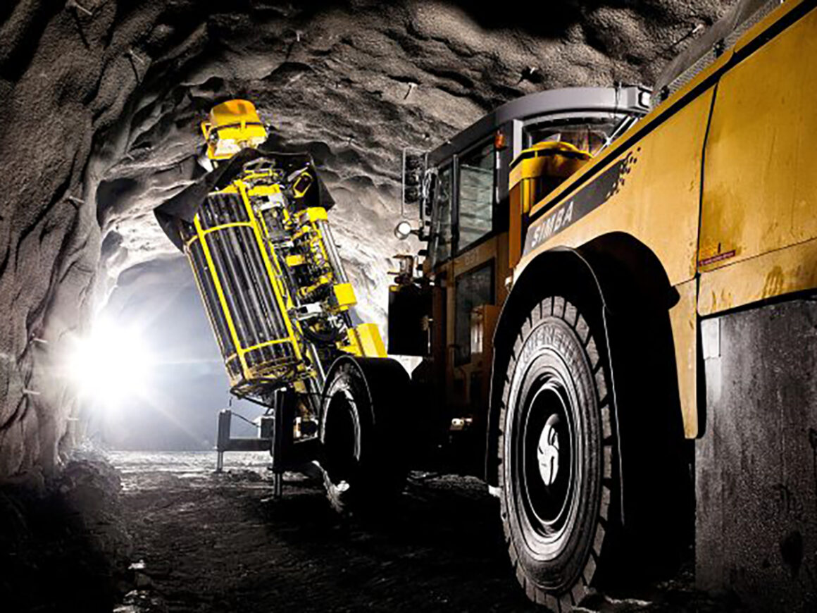 Maquinaria de la compañía minera de Suecia LKAB extrayendo tierras raras. FOTO; LKAB