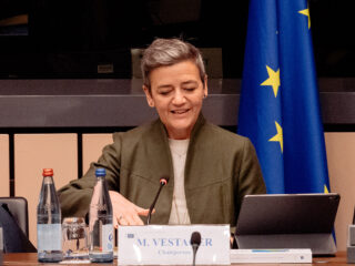 La comisaria de Competencia, Margrethe Vestager. FOTO: Valentine Zeler
