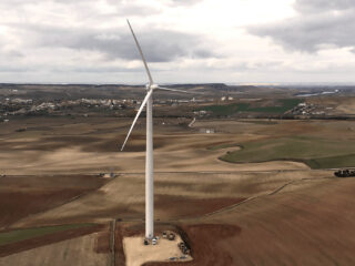 Turbina de Vensys/Goldwind instalada en España a través de Grupo Cuerva.