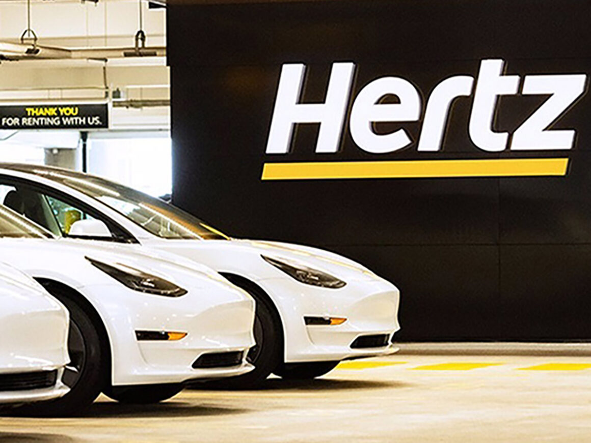 Hertz invierte en 100.000 Teslas. FOTO: Hertz