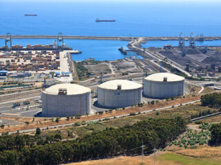 La terminal de gas natural licuado (GNL) de Sines, en Portugal. FOTO: REN