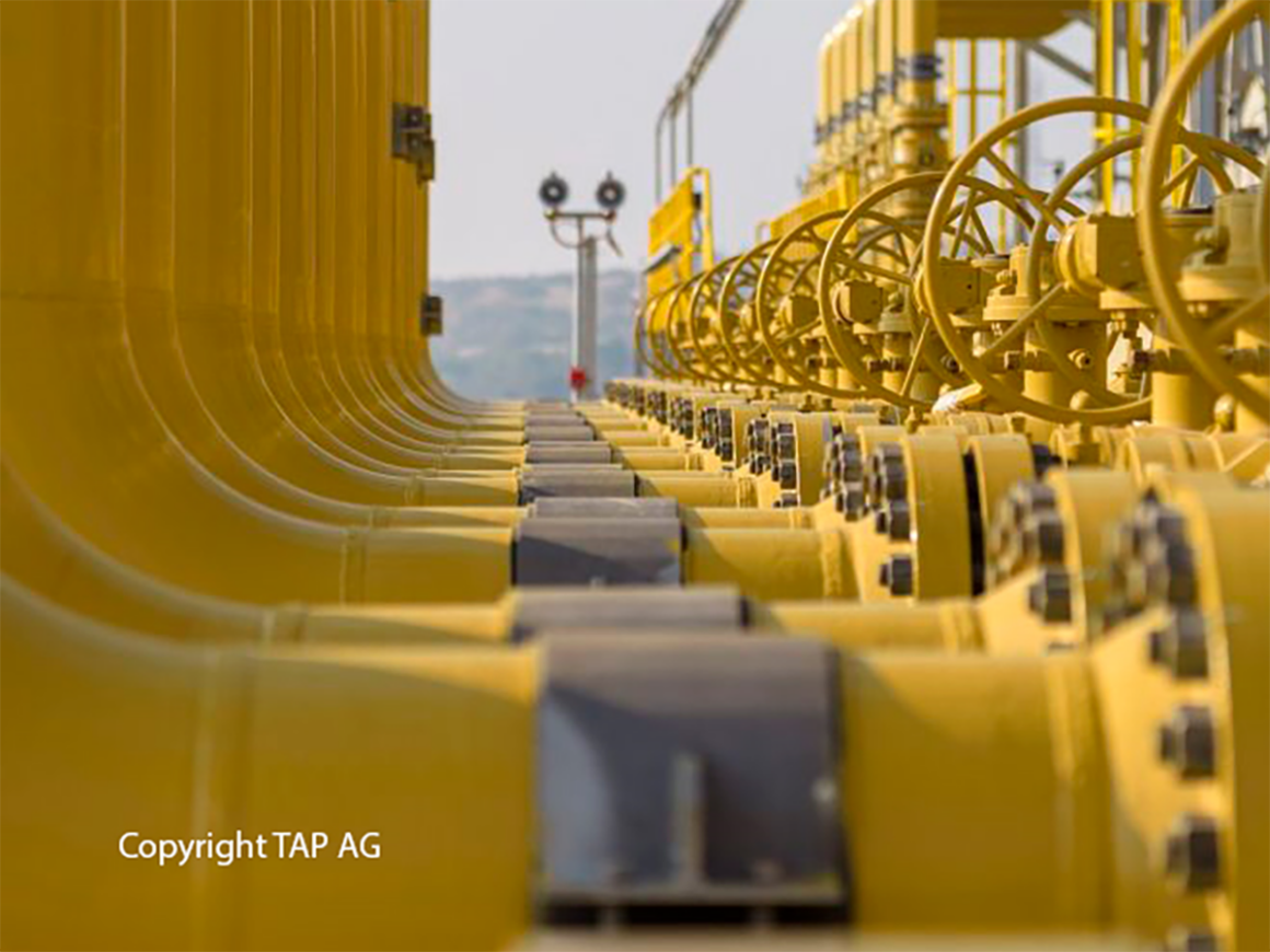 Imagen del gasoducto Transadriático en el que Enagás aumenta su participación. FOTO: TAP AG