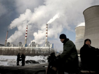 Una central térmica de carbón en China.