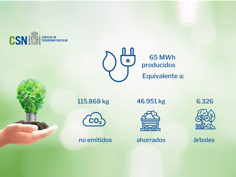Infografía del CSN sobre el ahorro de las fuentes renovables instaladas. FOTO: CSN