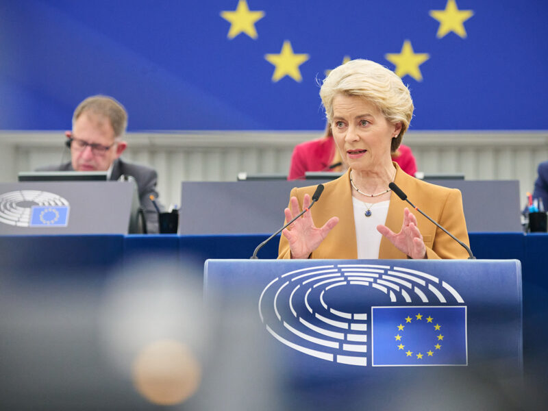 La presidenta de la Comisión Europea, Ursula von der Leyen. FOTO: Dati Bendo