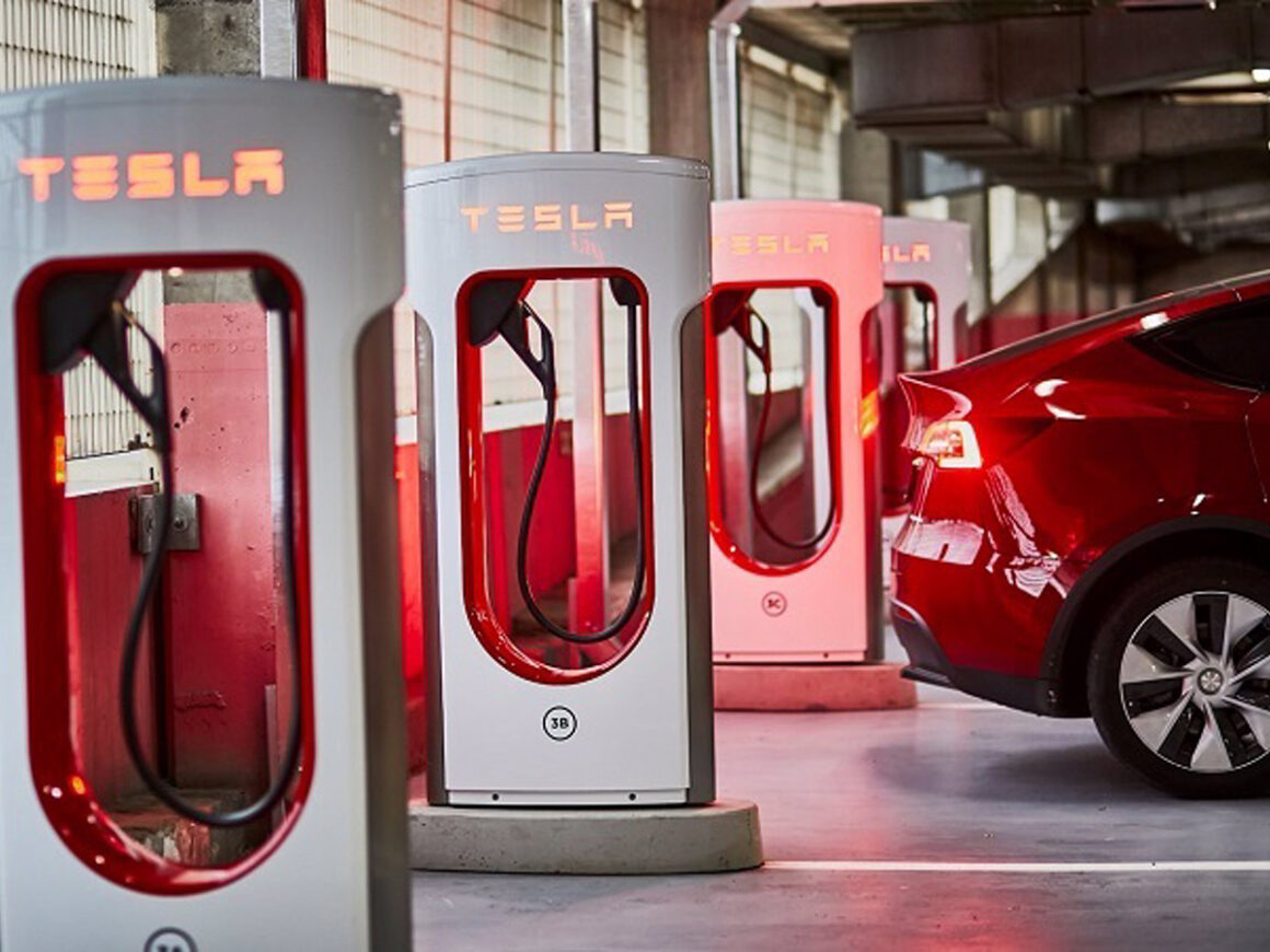 Supercargadores de Tesla. FOTO: Tesla