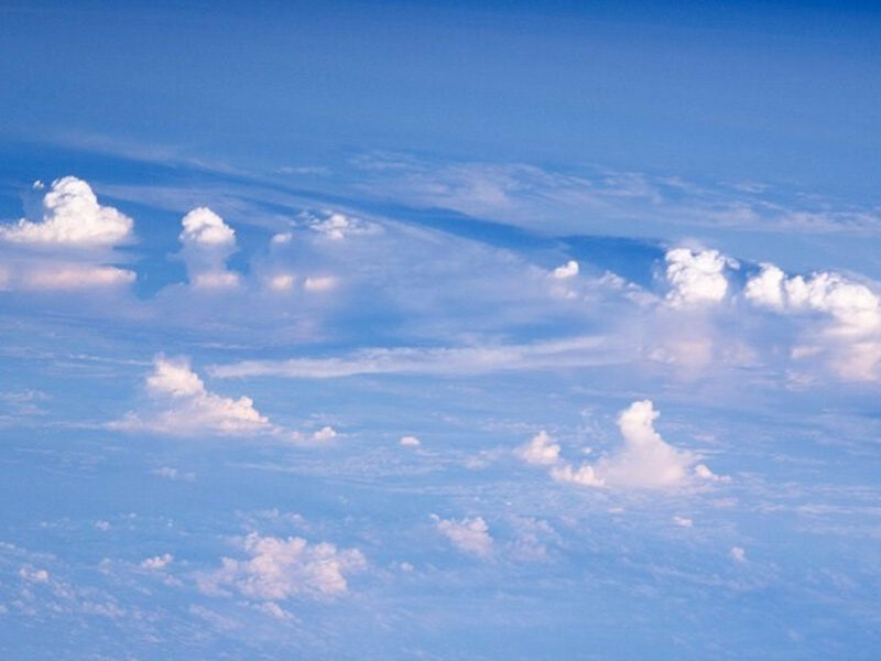 Atmósfera terrestre vista desde la ISS. FOTO: NASA